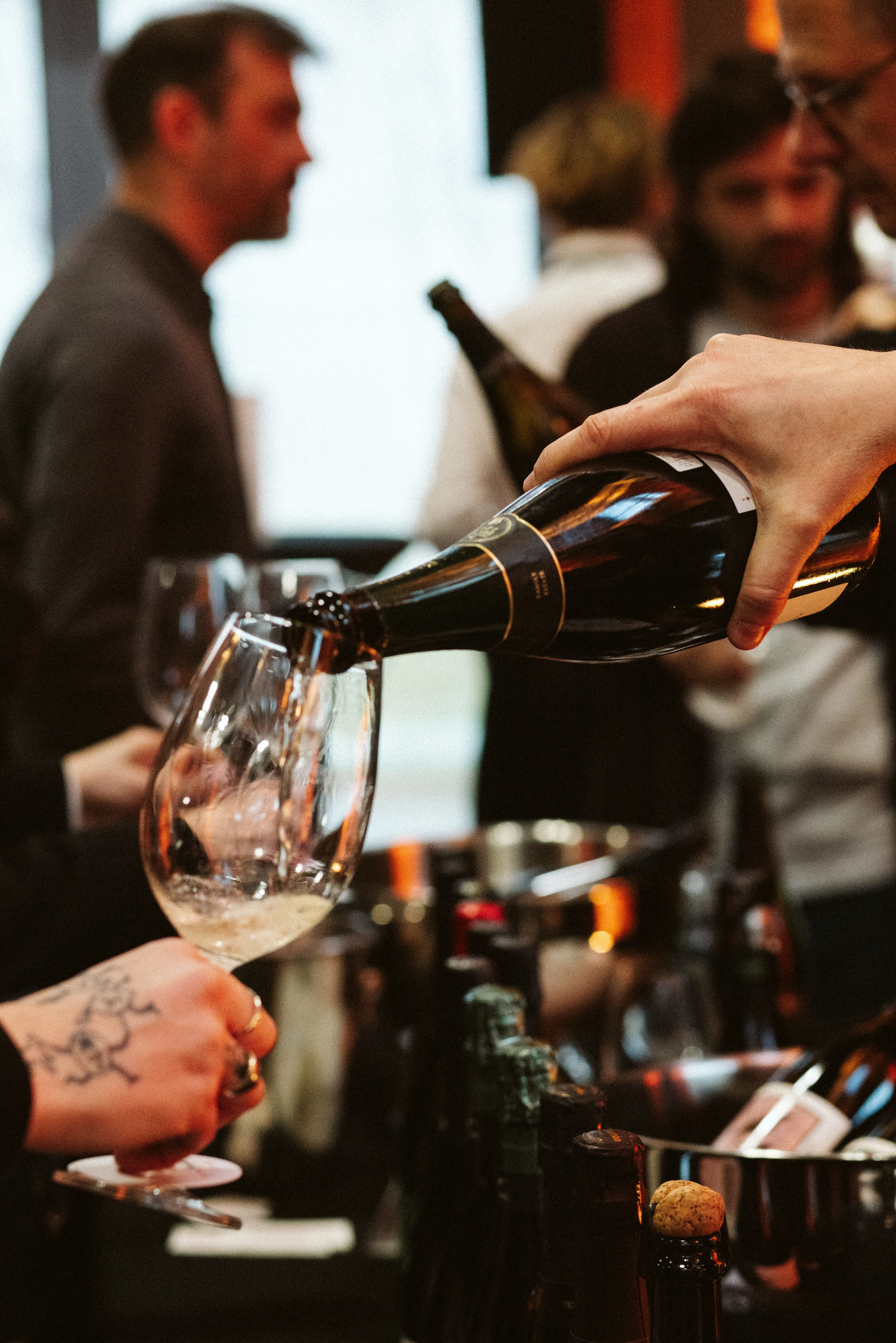 Wine tasting detail